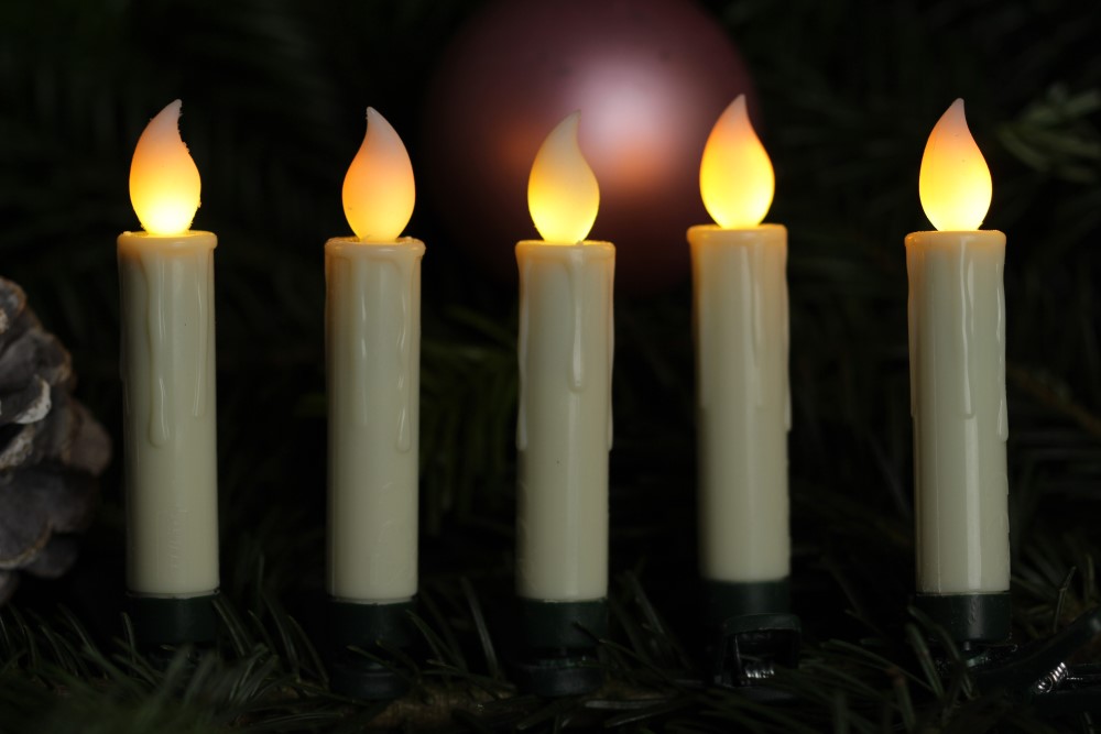 Kerzen kabellose 20 LED-Christbaumkerzen-Set, | Norma24 Star-Max
