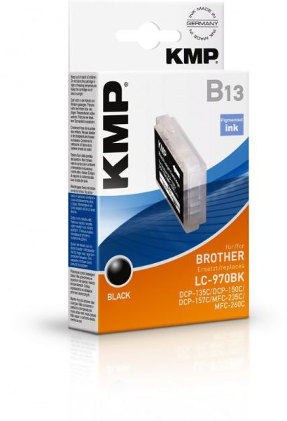 KMP B13 Tintenpatrone ersetzt Brother LC970BK