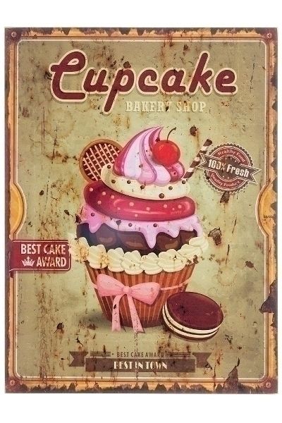 MyFlair Holzschild "Cupcake I"