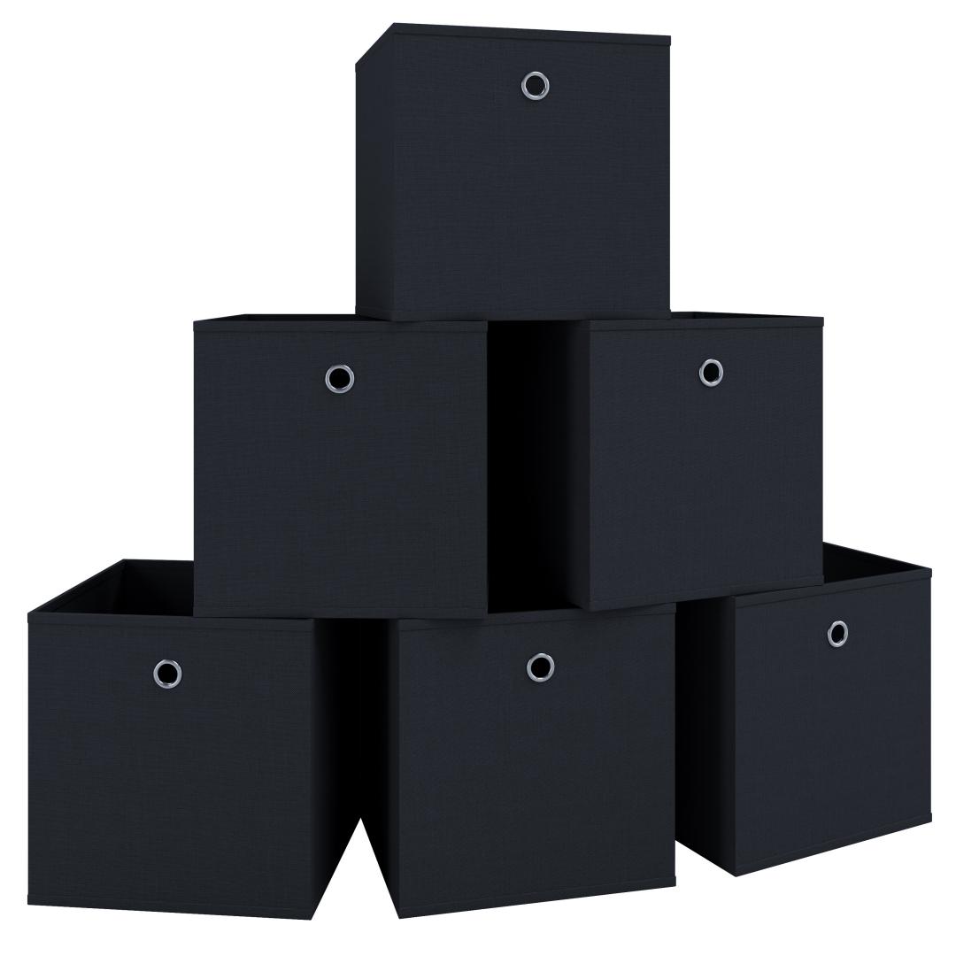VCM 6er-Set Faltbox Klappbox Boxas - ohne Deckel Grün
