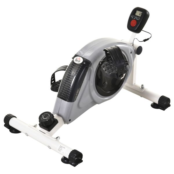 HOMCOM Heimtrainer, Mini Bike, Pedaltrainer, Trainingsrad mit LCD-Display, 8-stufiger Magnetwidersta
