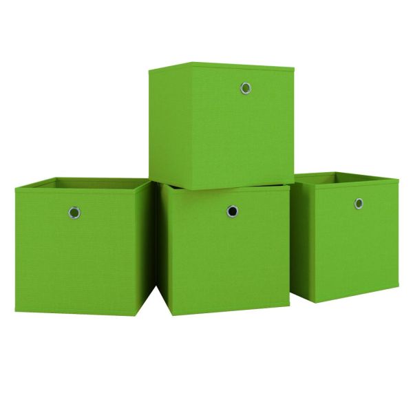 4er-Set Faltbox Klappbox "Boxas" - ohne Deckel Rot