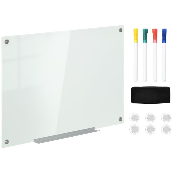 Vinsetto Whiteboard Magnetisch Magnettafel mit 4 Markern 10 Magnet abwischbar