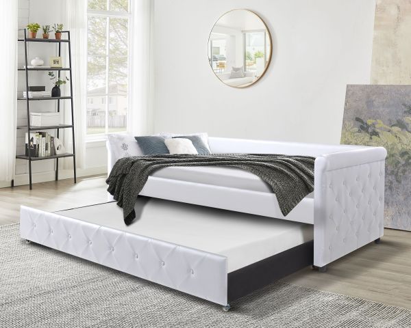 Happy Home 2 in 1 Funktionsbett mit Stauraum / Zusatzbett 90x200 cm weiß