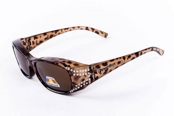 Figuretta Sonnenbrille Leoparden/Strass