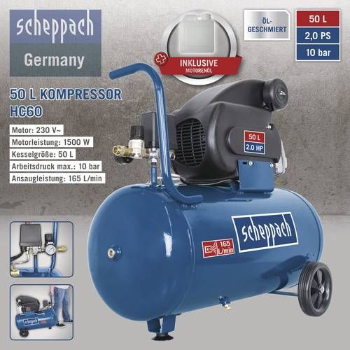 Scheppach Kompressor HC60 50L 