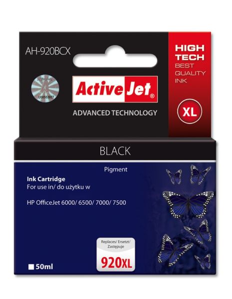 TIN ACTIVEJET AH-920BCX Refill für HP No.920XL black