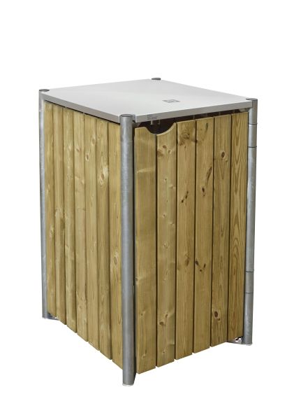 Hide Mülltonnenbox und Aufbewahrungsbox 240 Liter natur 1-fach