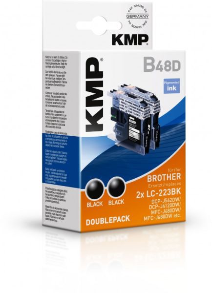 KMP B48D Tintenpatrone ersetzt Brother LC223BK