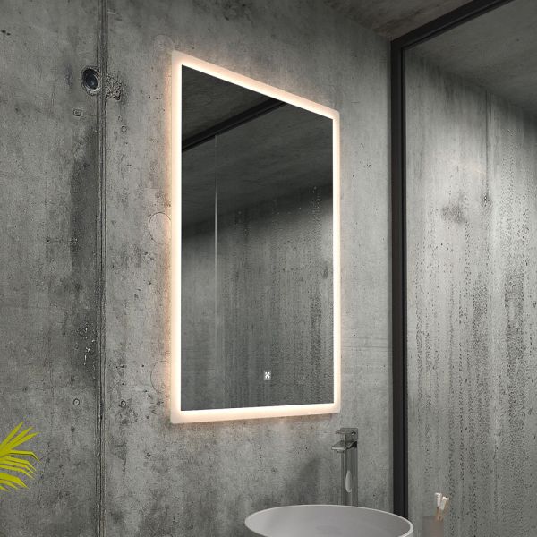 HOME DELUXE LED-Spiegel Rechteckig NOLA – 70 x 90 cm