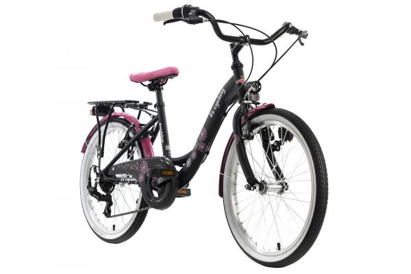 KS Cycling Kinderfahrrad 20'' Dandelion schwarz-pink RH 31 cm