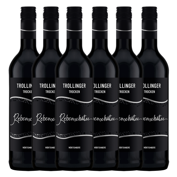 Rebenschätze Trollinger Qualitätswein trocken 6er Karton 0,75L