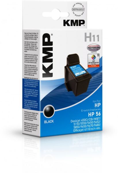 KMP H11 Tintenpatrone ersetzt HP 56 (C6656AE)