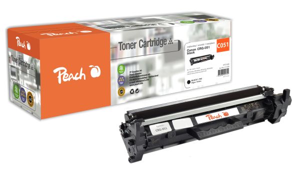 Peach Tonermodul schwarz ersetzt Canon CRG-051 bk