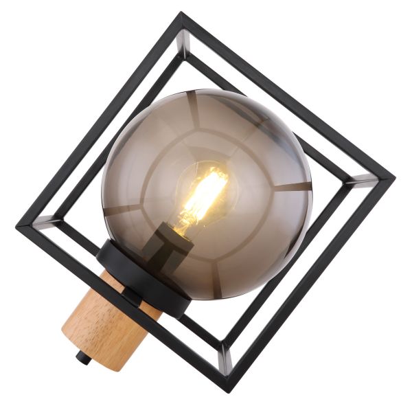 Globo Lighting - HILKO - Tischleuchte Metall schwarz matt, 1x E27 LED