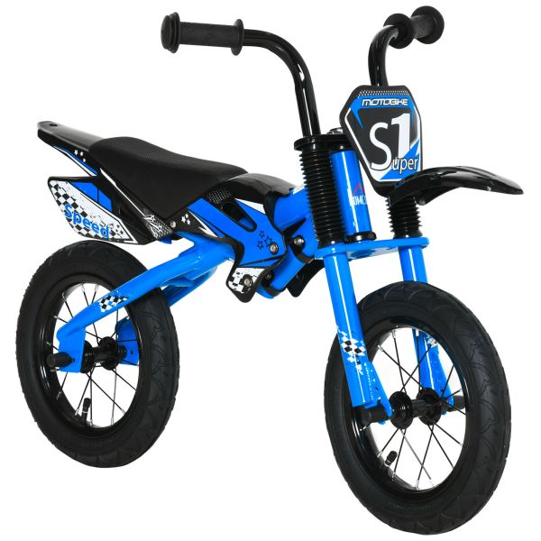HOMCOM Laufrad für Kinder im Motorraddesign Kinderlaufrad 3-6 Jahre Motorrad Kinderspielzeug Luftgef