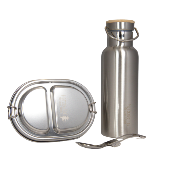 Bambino Hotzenbottle Set Brotdose Wasserflasche Edelstahl | Premium | Mini 500ml